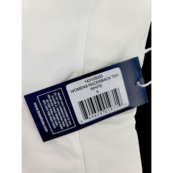 Boast Womens Racerback Tank Top White Sleeveless Tennis Gym Workout Athletic NWT - Picture 4 of 6